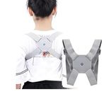 Drumstone (Amazing 15 Years Warranty Fabric Posture Corrector for Kids - Adjustable Back Brace Straightener with Intelligent Sensor - Ideal Gift for Improving Neck, Back, and Shoulder Posture