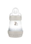 MAM Easy Start Anti-Colic Bottle, 5 oz (1-Count), Newborn Essentials, 0+ Slow Flow Bottles with Silicone Nipple, Unisex Baby Bottles, Matte