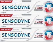 Sensodyne Sensitivity & Gum Dual Action Sensitive Toothpaste, Whitening, 100 g (Pack of 3)