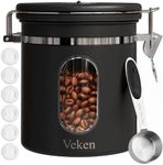 Veken Coffee Canister with Window, 