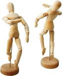 HSOMiD Flexible Moveable Wooden Artists 12 Inches for Sketching Drawing Painting Home Office Desk Decoration - 1 Set