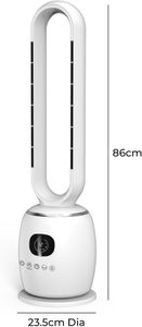 JSH Bladeless Hot & Cool Tower Fan Heater – 2000W