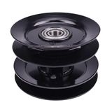 IEQFUE Double Pulley Assembly w/Bearings 756-1202 44-103 756-0638 956-0638 Compatible with MTD Yard Machine Hydrostatic Lawn Tractor LT16 LT165 LT18 LT185