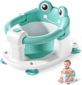 Baby Bath Seat for Babies 6 Months & up Non-Slip Toddler Bath Seats for Sitting Up Infant Bathtub Chair with Suction Cups and Soft Cushion for Baby Shower Tub Seat