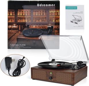 Udreamer Vinyl Record Player – Coffee Brown Turntable