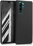 kwmobile Case Compatible with Huawei P30 Pro Case - Soft Slim Protective TPU Silicone Cover - Black Matte