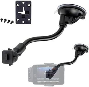 ChargerCity 8-inch Bendable Gooseneck Windshield Dashboard Suction Mount for Sirius XM Onyx Plus Lynx Stratus Satellite Radio w/Single T (XM) Delphi Skiff and AMPS Pattern Compatible