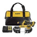 DEWALT 20V MAX XR Bandsaw, Brushless Motor, Portable and Cordless, 3-3/8 Inch Cut Capacity, 5.0Ah Battery and Charger Included (DCS378P1)