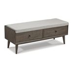 Signature Design by Ashley Chetfield Storage Bench, Beige/Brown