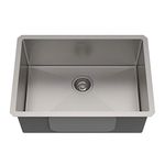 KRAUS Standart PRO™ 28-inch 16 Gauge Undermount Single Bowl Stainless Steel Kitchen Sink