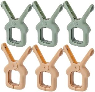 Clips de Lavandería para Ropa de Manta, 6 Pack Pinzas de Toalla de Playa para Sillas de Cochecito, Clip Universal para Asiento de Coche/Camping/Silla de Piscina/sillas de Ruedas/Tumbonas