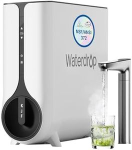 Waterdrop Reverse Osmosis System, Instant Hot Water Dispenser, 600 GPD, Reduce PFAS, Tankless, 2:1 Pure to Drain, Under Sink, TDS Reduction, Smart LED Faucet, Hot and Cold Water Dispenser Faucet