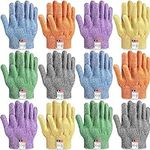 Hercicy 12 Pairs Cut Resistant Glov