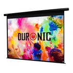 Duronic Projector Screen EPS92 /43 Electric Projection Screen Size: 203 x 114cm 16:9 Ratio Home Cinema School Office Wall Ceiling Mountable HD 3D UHD 4K