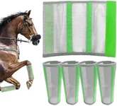 Hilltown Fly Boots for Horses, Anti-Insect and UV-Permeable Fly Boots for Horses Set of 4 - Provide Your Horse with Maximum Protection During Training, Riding and Resting