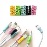 Happy Memories 5/10 Pcs Spiral Tube Charging Cable Protector Wire Cord Organizer Protetor for Apple iPhone ipad iwatch Charging Cable …