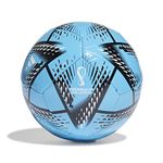 adidas Unisex-Adult FIFA World Cup Qatar 2022 Al Rihla Club Soccer Ball, Pantone/Black/White, 5