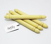 Artify | Natural Wooden (6inch, 20pcs) Dowel rods | Wooden Wall Hanger for Scroll Invitation Card, DIY, Art and Craft & More - Pack of 20