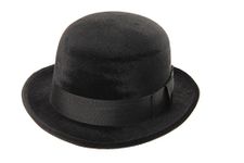 elope Gentleman Bowler Hat, Black, One Size