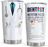 Vuxoye Dentist Gift Tumbler 20oz, Dentist Gifts for Women/Men, Dental Gifts for Coworkers, Dentist Assistants Coffee Mug, Dentist Graduation Gift, Dentist Appreciation Gifts, Dental Hygienist Gifts