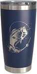 Bass Fishing Coffee Mug (20oz, Navy