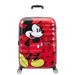 American Tourister DISNEY Wavebreaker Spinner Luggage Medium, Mickey Comics Red, Checked – Medium (Model:85670-6976)