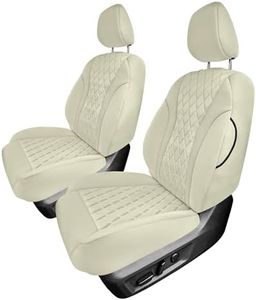 FH Group Custom-Fit Seat Covers for 2021-2024 Nissan Rogue, Car Seat Covers Front Seats Set, Solid Beige Neoprene Seat Covers, Waterproof Car Seat Cover, Car Seat Covers for SUV, Nissan Accessories