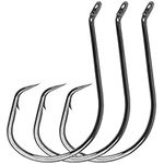 Circle Hooks Fishing Hooks Tackle,100pcs Saltwater Fishing Hooks Strong Octopus Circle Hooks Customized Offset Sport Circle Hook for Catfish Bass 7/0 100PCS