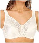 Playtex Secrets Love My Curves Signature Floral Underwire Full Coverage Bra #4422, Natural Beige, 36B