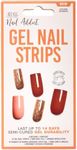 Ardell Nail Addict Gel Nail Strips - Golden Goddess, Lasts Up To 14 Days, 1-pack