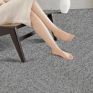 16-Pack 20"x20" Carpet Tiles, Non-Adhesive Soft Padded Floor Squares with Seamless Look for Home, Office, Indoor & Outdoor Use (43 Sq Ft) (J2)