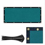 FREXXA Privacy Fence Panel 90% Visibility Block/UV-Resistant/Heavy-Duty Durable HDPE Material/Tear-Proof/Reinforced Edges/Rust-Free Grommets for Backyard/Garden - Size-7.8 x 50 Ft Color-Green