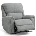 MCombo Power Recliner Chair Oversized 400 Pounds, Electric Recliner Chairs for Adults, Oversized Recliner Sofa Chair for Home, Living Room, Bedroom OE675 (Recommended Height: 5'5"-6'1") (Light Grey)