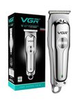 VGR V-071 Professional Beard Trimmer For Men, 2X Fast Charging, USB Type C, 120 Min Runtime, Hair Trimmer, Shaving Machine, Cordless Beard, 3 length Settings, 1 Yr Warranty (Silver)