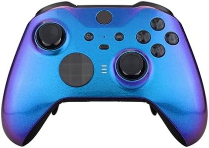 eXtremeRate Chameleon Purple Blue Faceplate Cover, Front Housing Shell Case Replacement Kit for Xbox One Elite Series 2, Xbox Elite 2 Core Controller Model 1797 - Controller NOT Included