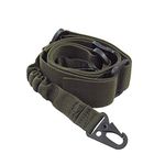 2 Point Sling, Two Point Sling Outdoor Adjustable Equipment Strap Quick Release (Amy Green)