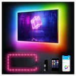 DAYBETTER LED Lights for TV, TV LED Backlight, 14.8ft for 65-75in TV, USB Powered TV Lights Kit, LED Strip Lighting Music Sync Remote, RGB Lamp for Gaming Room HDTV Mood Indoor Halloween, Christmas