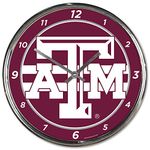 Wincraft NCAA Texas A&M Aggies Chrome Clock, 12" x 12"