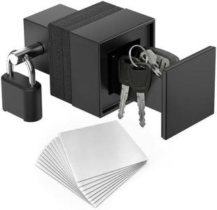 Salcod Trailer Hitch Key Safe | Hitch Receiver Lock Box for Key Storage | Outdoor, Camping, Hiking,Surfing | Weather Resistant Steel Key Vault with 4-Digit Combination Lock for Cars, Trucks, and SUVs
