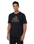 adidas Men's CAMO BOS Graphic TEE, Black, XL