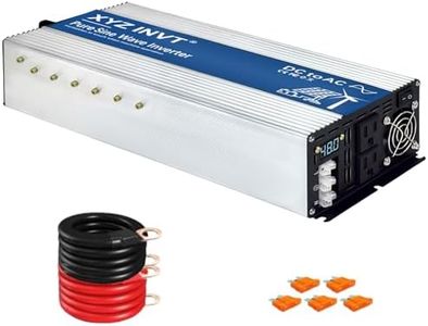 XYZ INVT 4000 Watt Pure Sine Wave Inverter 48V DC to 110V 120V AC 400W Continuse Power 8000W Surge Power Off Grid for Solar System RV Home Camping Truck