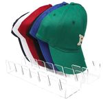 Fangoo 2PCS Hat Stand for Baseball Caps No Install Acrylic Hat Organizer Can,Suitable for Homes, Bedrooms, Wardrobes, Dressing Tables, and Offices Hat Organizer, Can Display 14 Baseball Caps