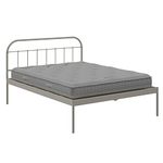 The Original Bedstead Company Mortlake Queen Size Metal Bed (Glossy Finish, Ivory)