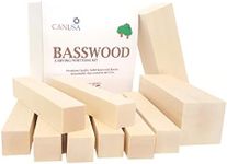 CanUsa Brand Basswood Carving Wood Blocks from Wisconsin USA. Whittling Wood Carving Wood Blocks for Carving. Contains Two Large Basswood Carving Blocks and Eight Small.