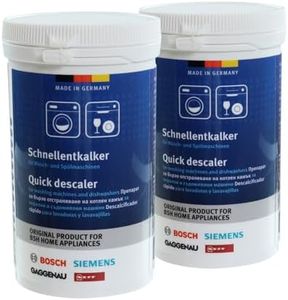 (2 Pack) Original Descaler 250g for Bosch Siemens Washing Machines and Dishwashers – Removes Limescale, Improves Efficiency, For Bosh Appliance Cleaner