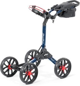 Bag Boy Quad Pro Push Cart, Navy/Red