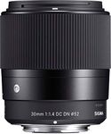 Sigma 30mm F1.4 Contemporary DC DN Lens for Sony E Black