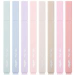 Mr. Pen- Aesthetic Highlighters, 8 Pcs, Chisel Tip, Muted Pastel Color, No Bleed Bible Highlighter Pastel, Highlighters Assorted Colors, Pastel Highlighter Set, Aesthetic School Supplies