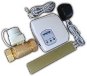 FloodStop Water Heater Leak Detector Kit with Automatic Water Shut-Off and Visual/Audible Alarms, 3/4" Compression