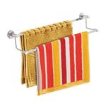 SmartSlide Stainless Steel Double Towel Bar/Towel Rod/Towel Holder/Towel Rack for Bathroom and Kitchen (24 Inch-Nickel Chrome)